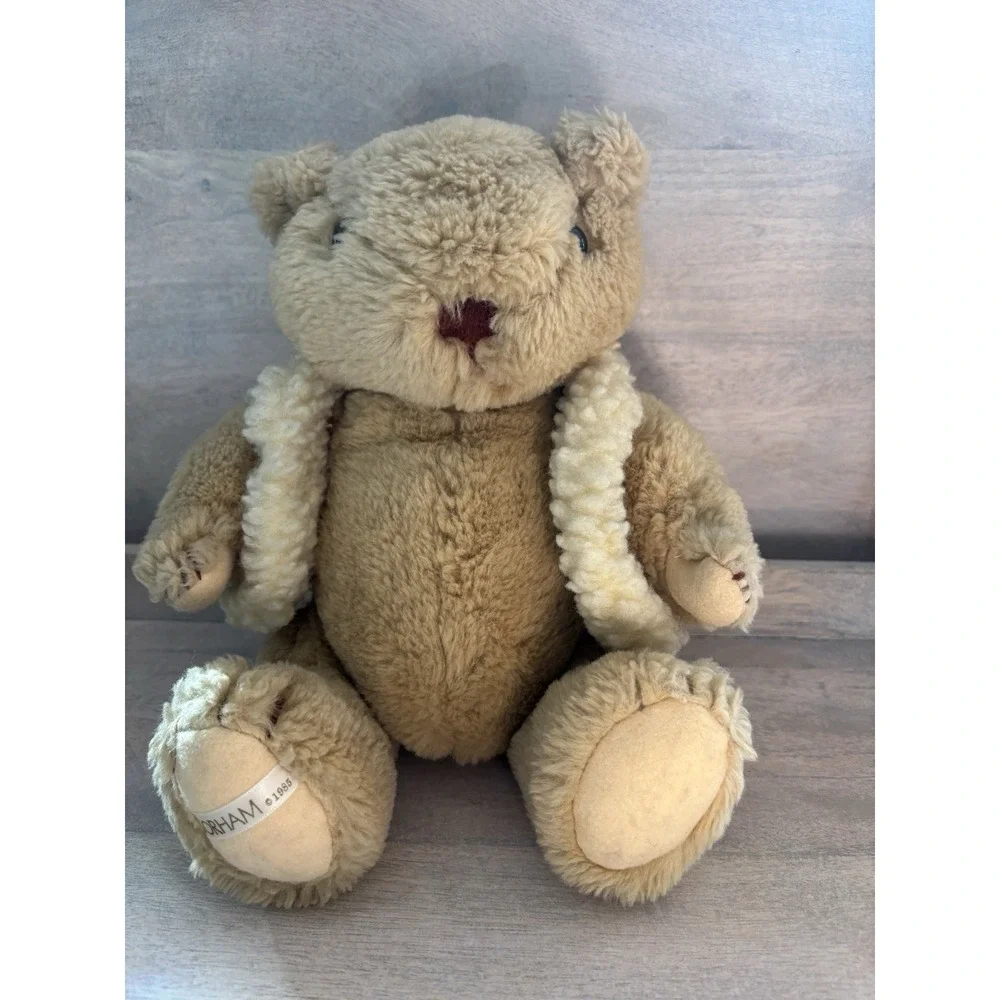 1985 Jointed Gorham Collector VTG Ricky Rodeobear Teddy Bear Plush Tan 13